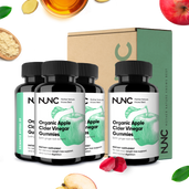 Load image into Gallery viewer, NUNC - Organic Apple Cider Vinegar Gummies - 4 Bottles.
