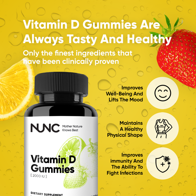 NUNC - Vitamin D Gummies (2000 IU).